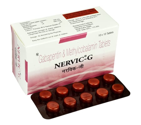 नर्विक जी 300mg/500mcg टैबलेट