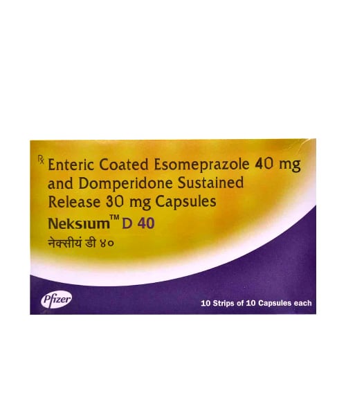 नेक्सियम डी 40mg/30mg कैप्सूल एसआर 10s के बा