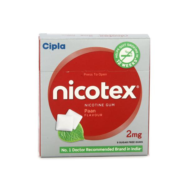 Nicotex 2mg Chewing Gums Paan SF 12s