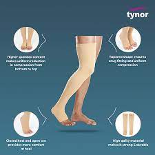 Tynor I 15 Compression Stocking Classic Mid Thigh Large 1s