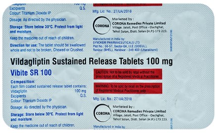 Vibite 100mg Tablet SR 15s