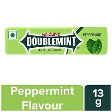 Wrigleys Doublemint Classic Chewing Gum Peppermint 13gm