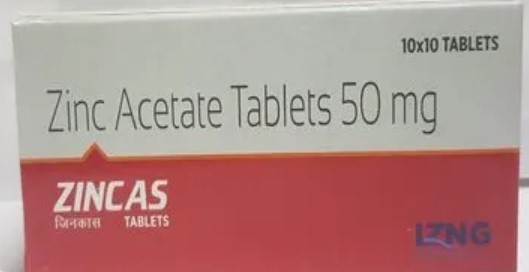 Zincas 50mg tablet 10s