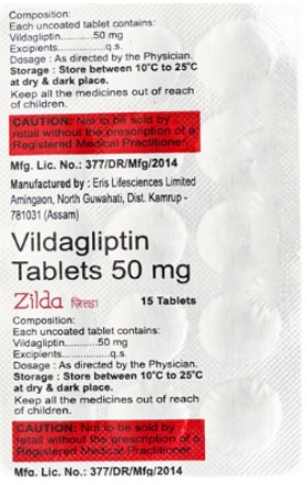 Zilda 50mg Tablet 15s