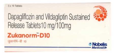 Zukanorm D 10mg/100mg Tablet 10s
