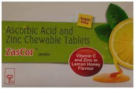 Zascor Chewable Tablet Lemon & Honey Sugar Free 15s