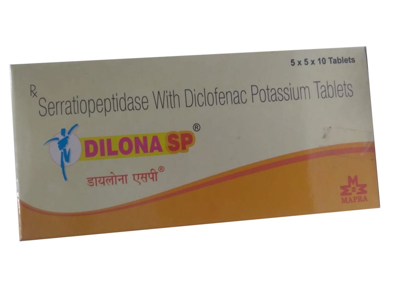 डिलोना एसपी 50 एमजी/10 एमजी टैबलेट 10एस