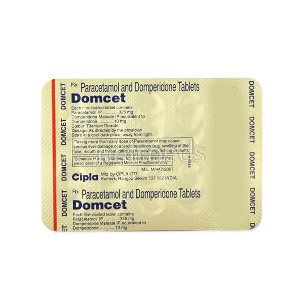 Domcet 10mg/325mg Tablet 10s