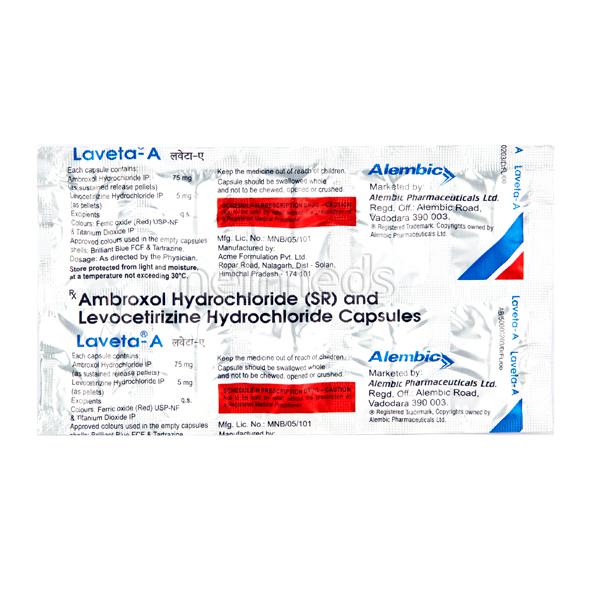 Laveta A Capsule SR 10s