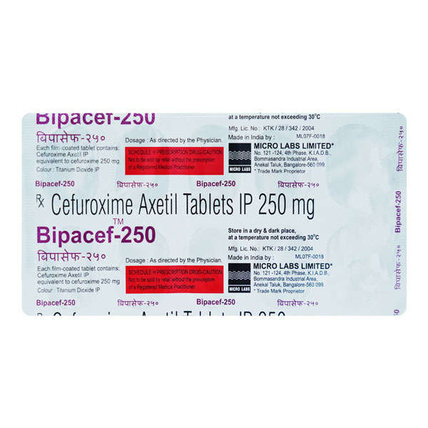 Bipacef 250mg Tablet 10s