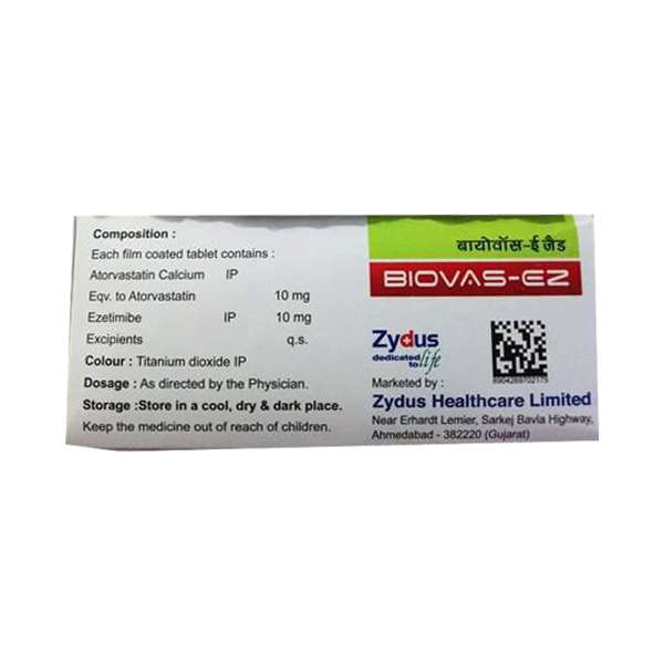 Biovas EZ 10mg/10mg Tablet 10s