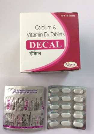 ڈیکل 500mg/250iu ٹیبلٹ 15s