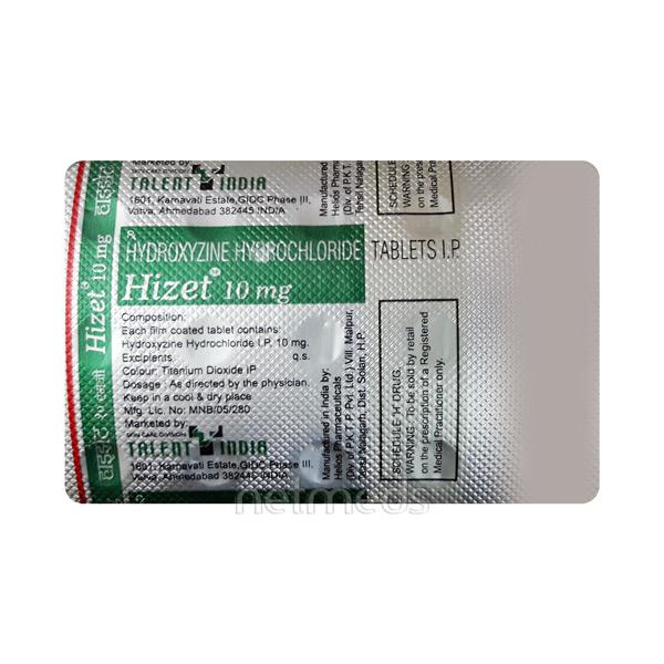 Hizet 10mg Tablet 15s