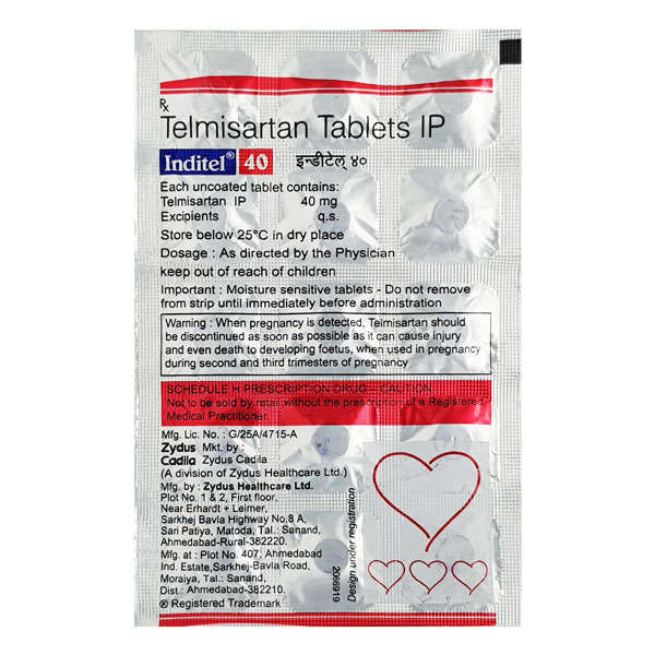 Inditel 40mg Tablet 15s