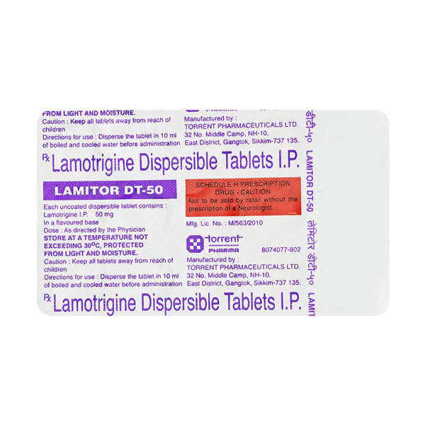 Lamitor 50mg Tablet DT 10s