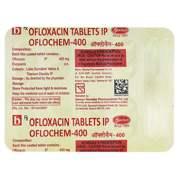 Oflochem 400mg Tablet 10s