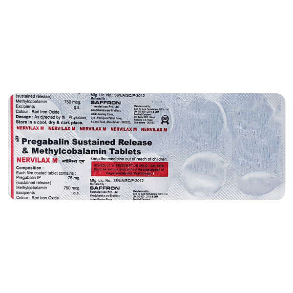 Nervilax M 750mcg/75mg Tablet 10s