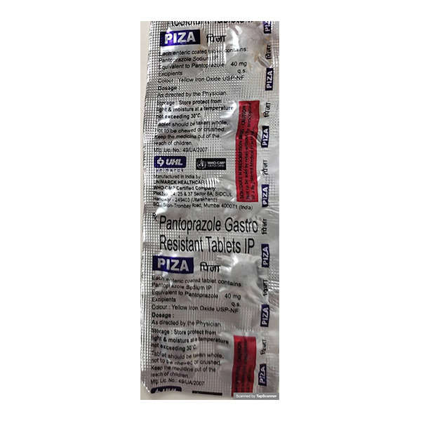 Piza 40mg Tablet 10s