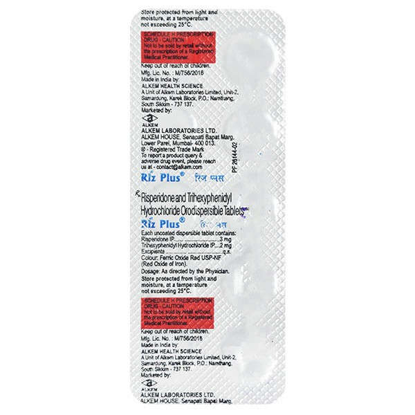 Riz Plus 3mg/2mg Tablet