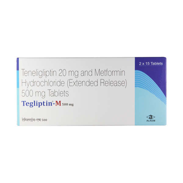 टेग्लिप्टिन-एम 500mg टैबलेट ईआर