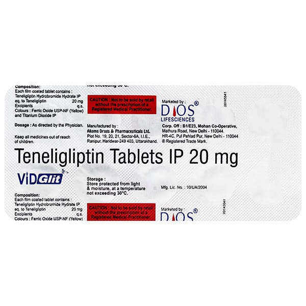 Vidglit 20mg Tablet 10s