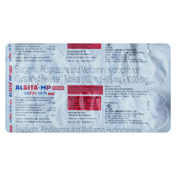 Alsita MP 1000mg Tablet SR 10s