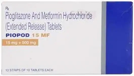 Piopod 15mg/500mg MF Tablet ER 10s
