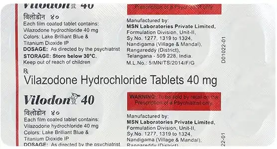 विलोडोन 40mg टैबलेट