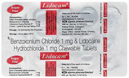 lidocam Chewable