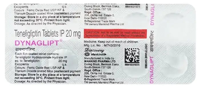 Dynaglipt 20mg Tablet
