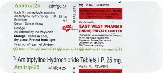 Amitrip 25mg Tablet 10s