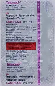 Lam Plus 0.25mg/20mg Tablet 15s