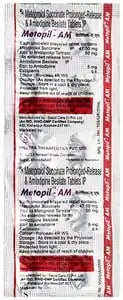 मेटोपिल एएम 5mg/50mg टैबलेट ईआर 10s