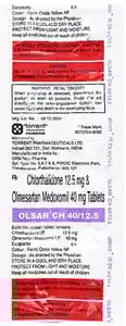 ओल्सर सीएच 40mg/12.5mg टैबलेट 10s के बा