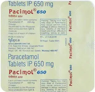 Pacimol 650mg Tablet 15s