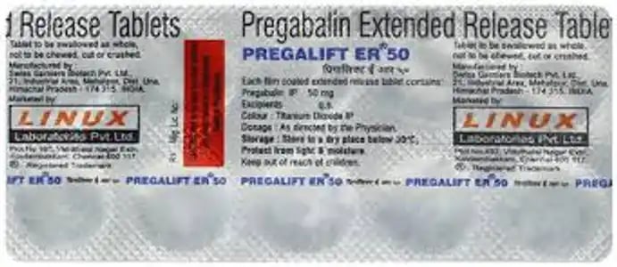 پریگالیفٹ 50mg ٹیبلٹ ای آر