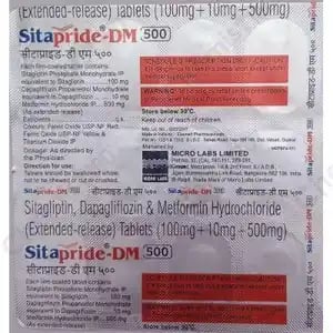 Sitapride Dm 10mg/500mg/100mg Tablet 15s