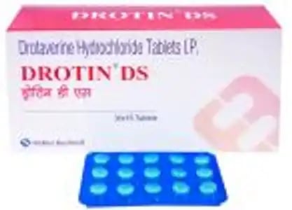 ड्रोटिन डीएस 80 मिलीग्राम टैबलेट 15s के बा