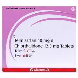 टेल्मा सीटी 40mg/12.5mg टैबलेट 15s के बा