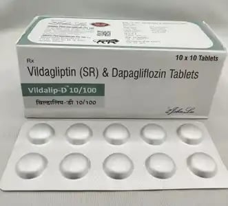 Vildalip D 10mg/100mg Tablet SR 10s