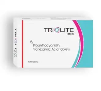 ट्रियोलाइट 75mg/250mg टैबलेट