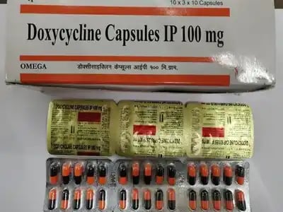 Doxycycline Hydrochloride 100mg Capsule 100s