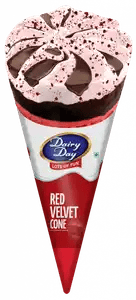 Dairy Day Ice Cream Cone Red Velvet 120ml 35Rs