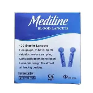 Mediline Sterile Blood Lancet 100s