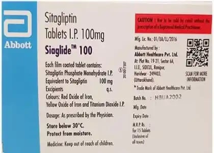 Siaglide 100mg Tablet 10s
