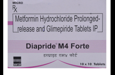 Diapride M 4mg/1000mg Forte Tablet PR 15s