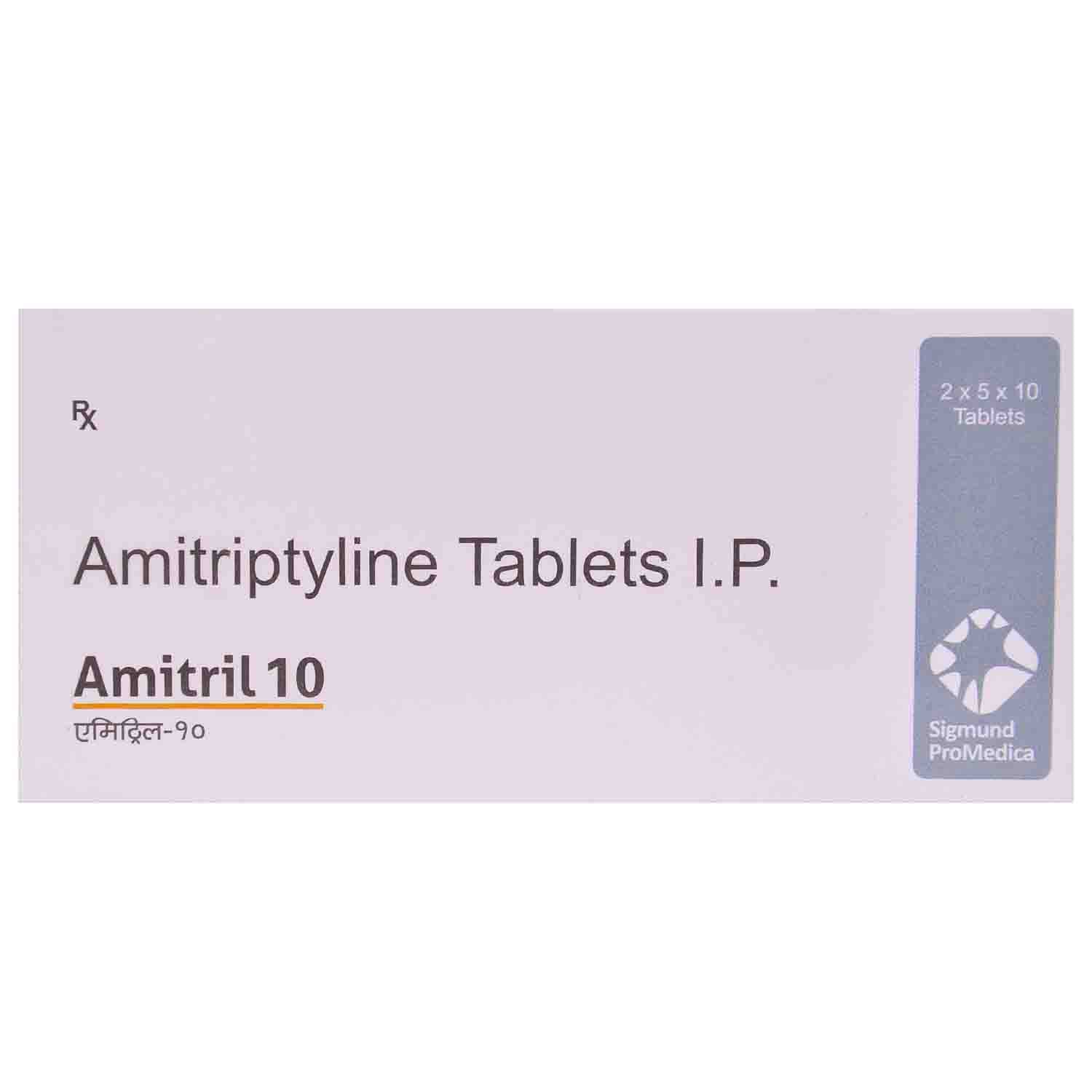 Amitril 10mg Tablet 10s