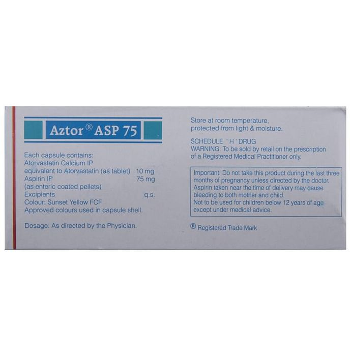 Aztor ASP 75mg Capsule 10s