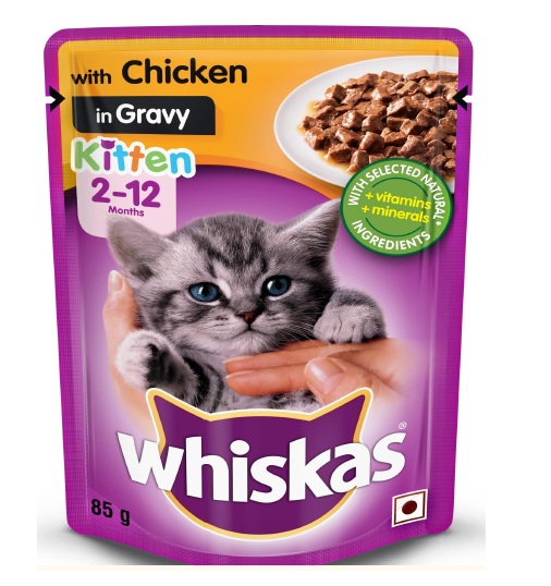 Whiskas Chicken in Gravy Wet Kitten food 85gm