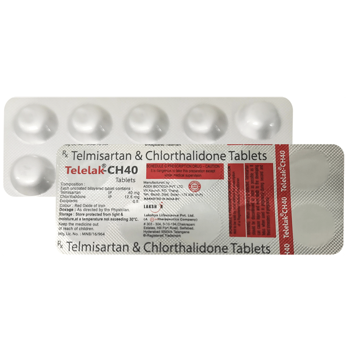 Telelak CH 40mg/12.5mg Tablet